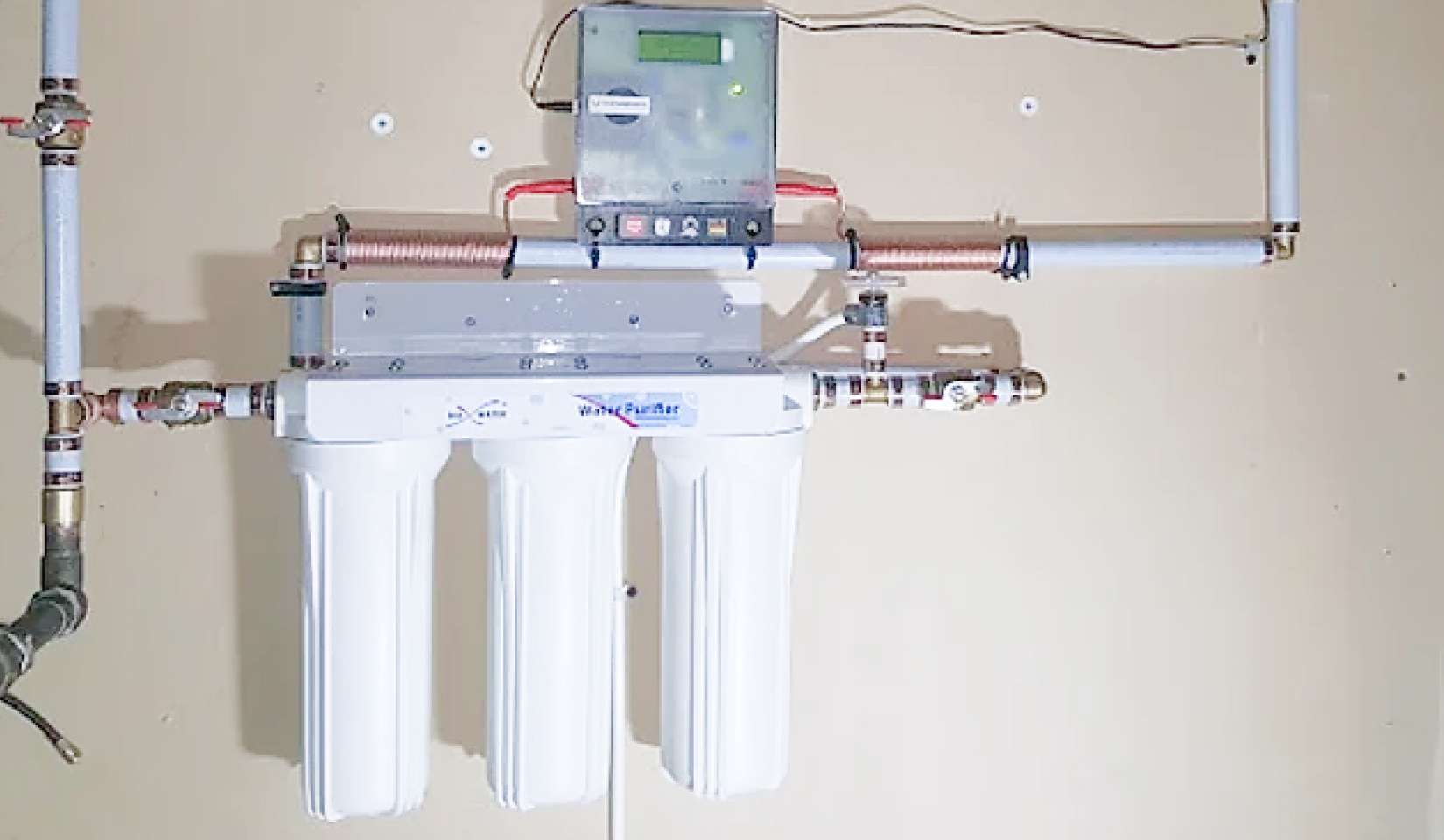 Water filtration system installed by Valinstall